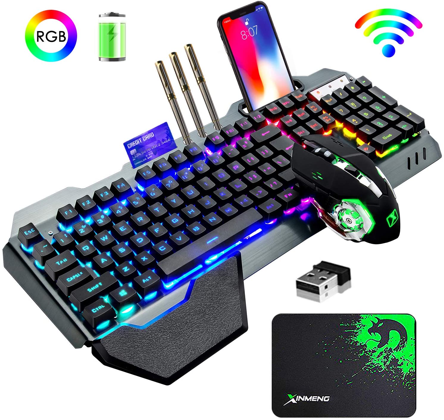Gaming Keyboard And Mouse For Xbox - مجموعة لوحة مفاتيح وماوس لاسلكية للألعاب