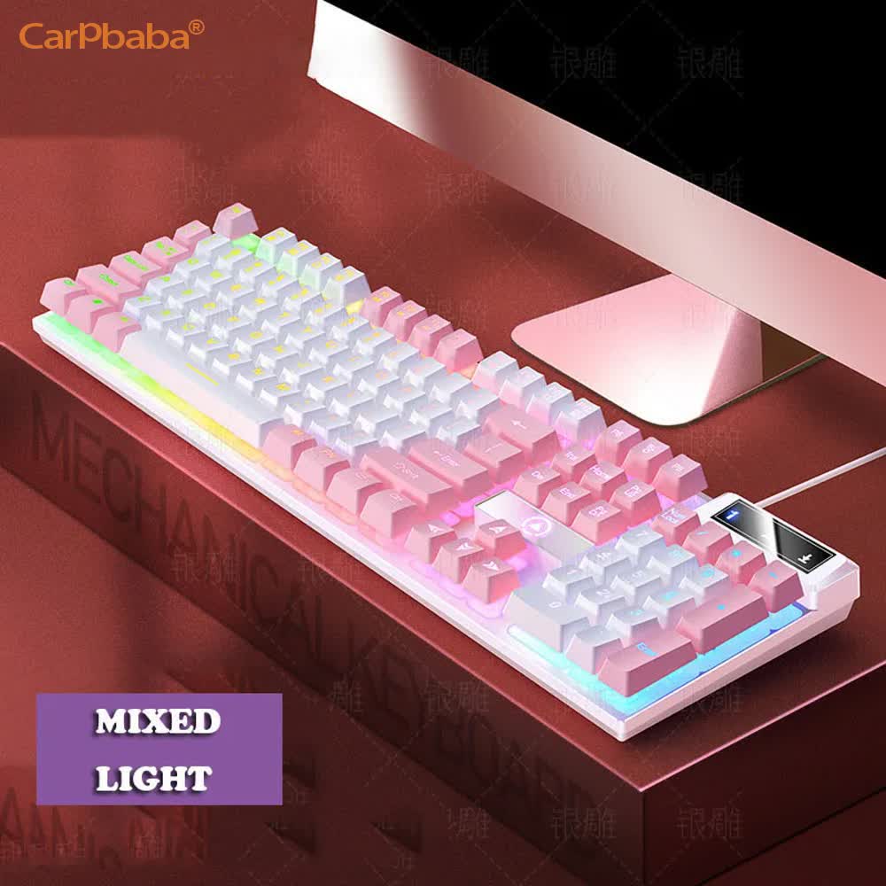 Gaming Keyboard And Mouse For Xbox - Carpbaba K500 104 مفتاح USB لوحة