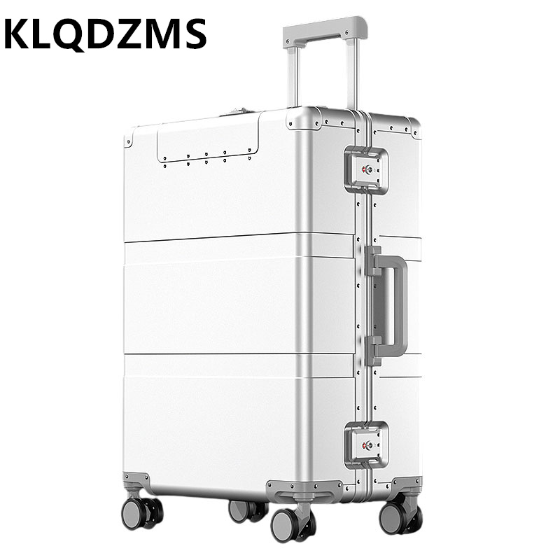 Aluminum Case 65 - حقيبة سفر KLQDZMS بفتحة أمامية، مصنوعة