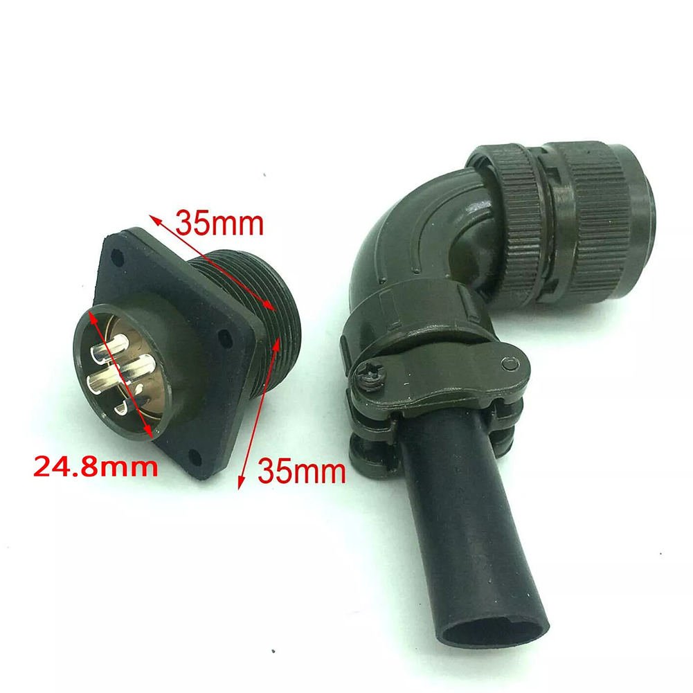 Aviator Connector Kit - موصل بزاوية 90 درجة، موصل بأربعة