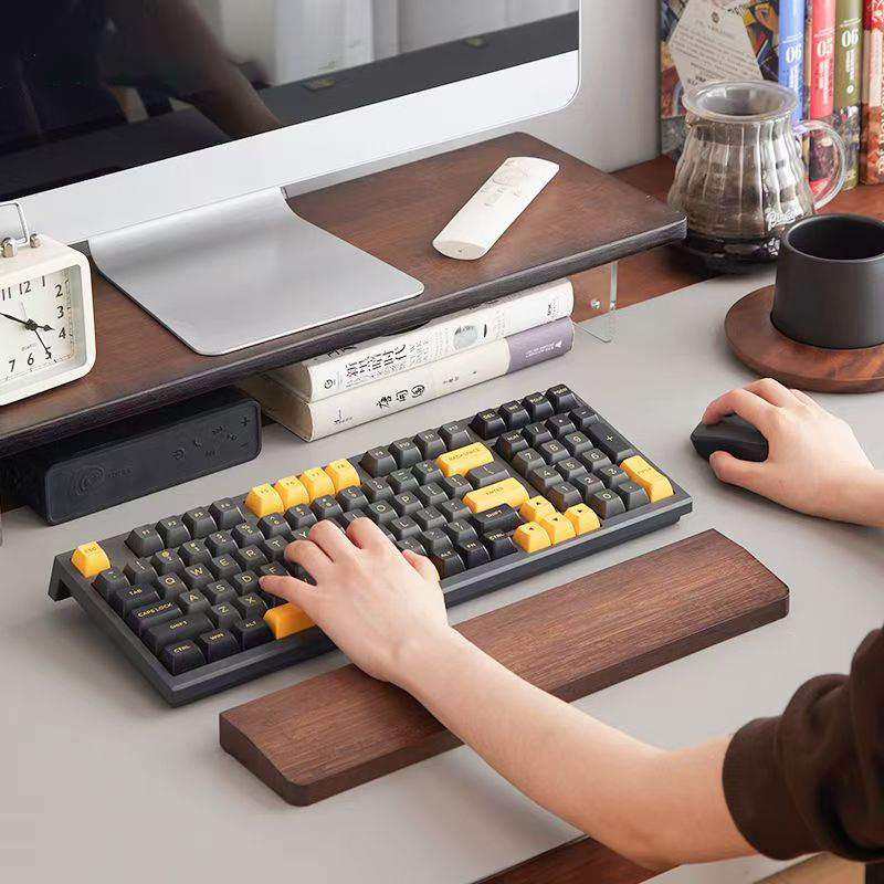للوحة المفاتيح الميكانيكية الخ - مراجعة Wrist Rest Wood وسعره