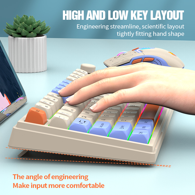 2.4G مجموعة لوحة مفاتيح وماوس  - مراجعة Gaming Keyboard Ergonomic وسعره