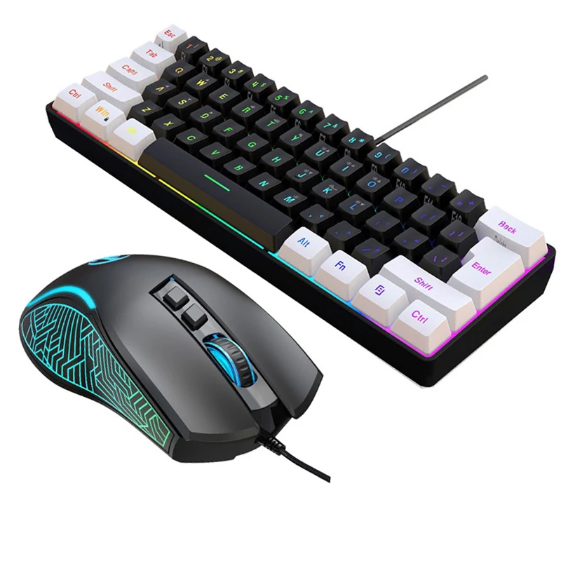 طقم لوحة مفاتيح وماوس للألعاب  - مراجعة Gaming Keyboard Ergonomic وسعره