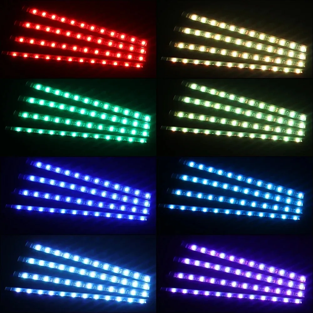 أضواء LED داخلية للسيارة بـ 48 - مراجعة Rgb Underglow Strip وسعره