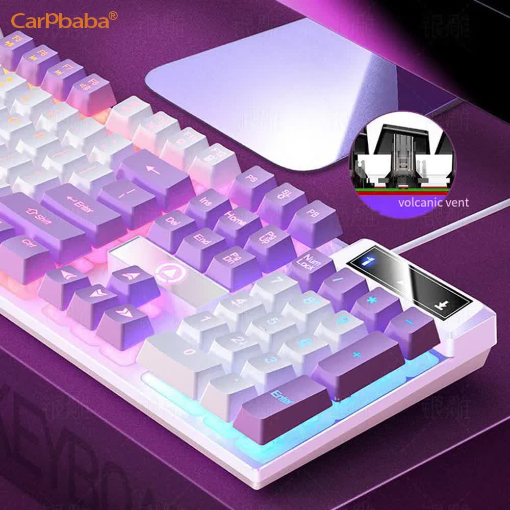 Carpbaba K500 104 مفتاح USB لو - مراجعة Gaming Keyboard And Mouse For Xbox وسعره