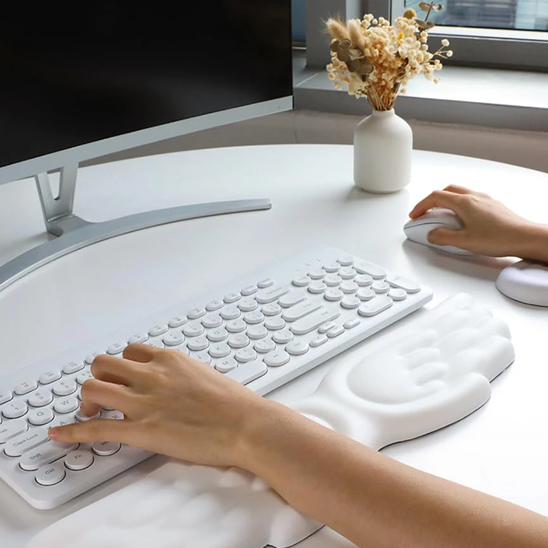 مسند معصم للوحة المفاتيح والما - مراجعة Gaming Keyboard Ergonomic وسعره