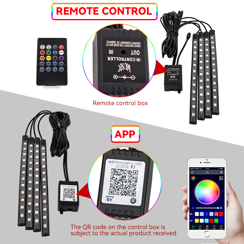 RGB LED دراجة نارية جو القدم م - مراجعة Rgb Underglow Strip وسعره