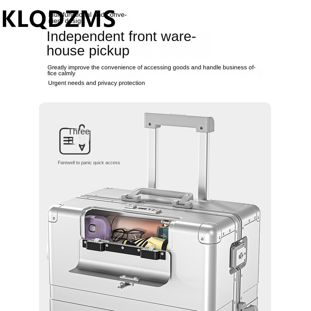 حقيبة سفر KLQDZMS بفتحة أمامية - مراجعة Aluminum Case 65 وسعره