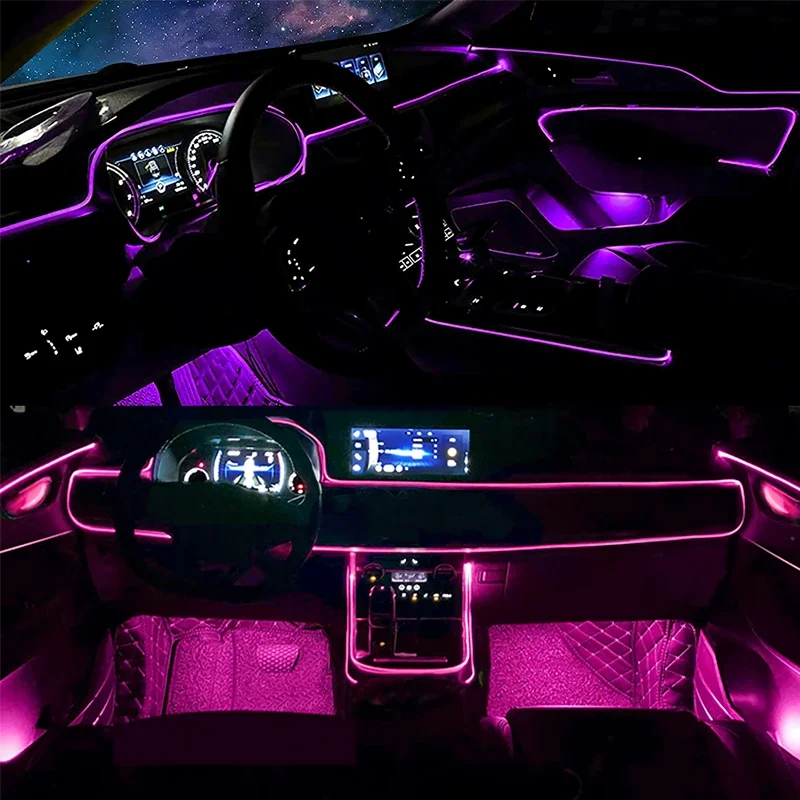 أضواء سلك EL مرنة مع التحكم في - مراجعة Rgb Underglow Strip وسعره