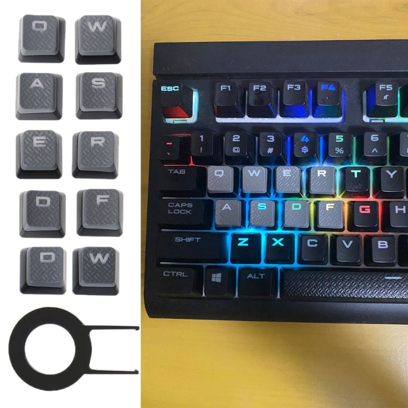 10 مفاتيح بإضاءة خلفية أغطية م - مراجعة Gaming Keyboard Corsair وسعره