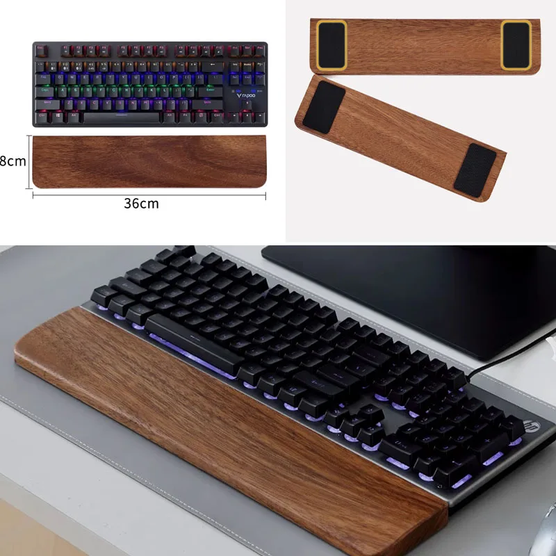 لوحة المفاتيح الخشبية الصلبة م - مراجعة Wrist Rest Wood وسعره