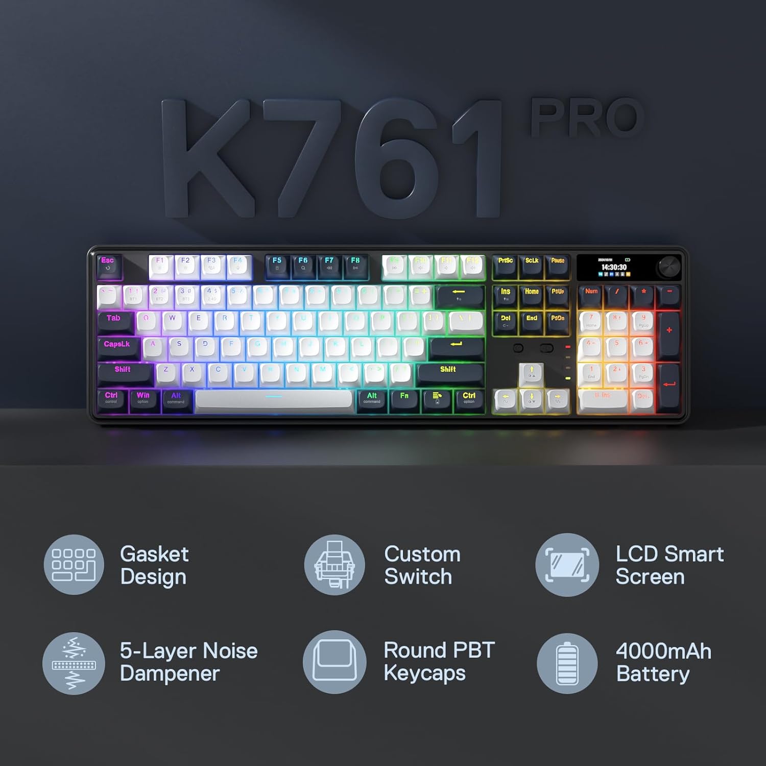 لوحة مفاتيح ريدراجون K761 لاسل - مراجعة Gaming Keyboard Mobile وسعره