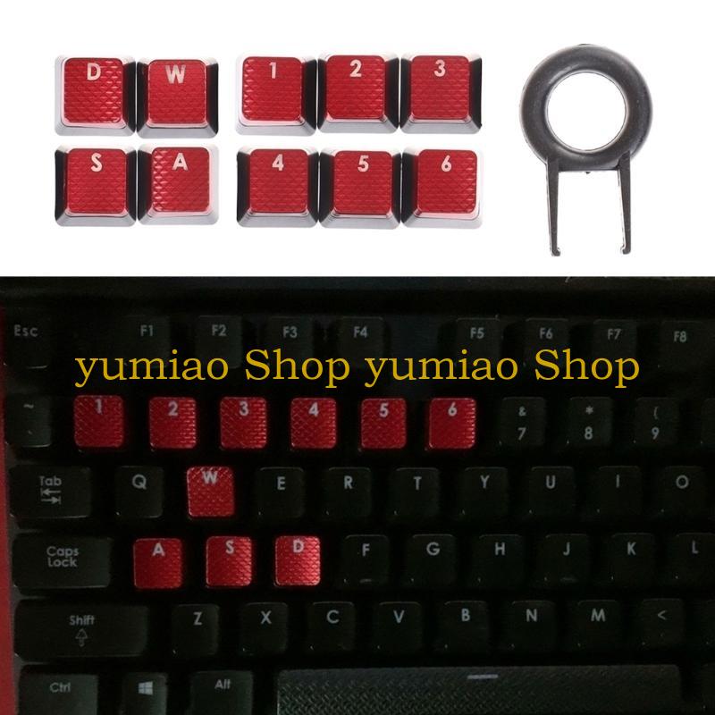587B 10 قطعة أغطية مفاتيح متين - مراجعة Gaming Keyboard Corsair وسعره