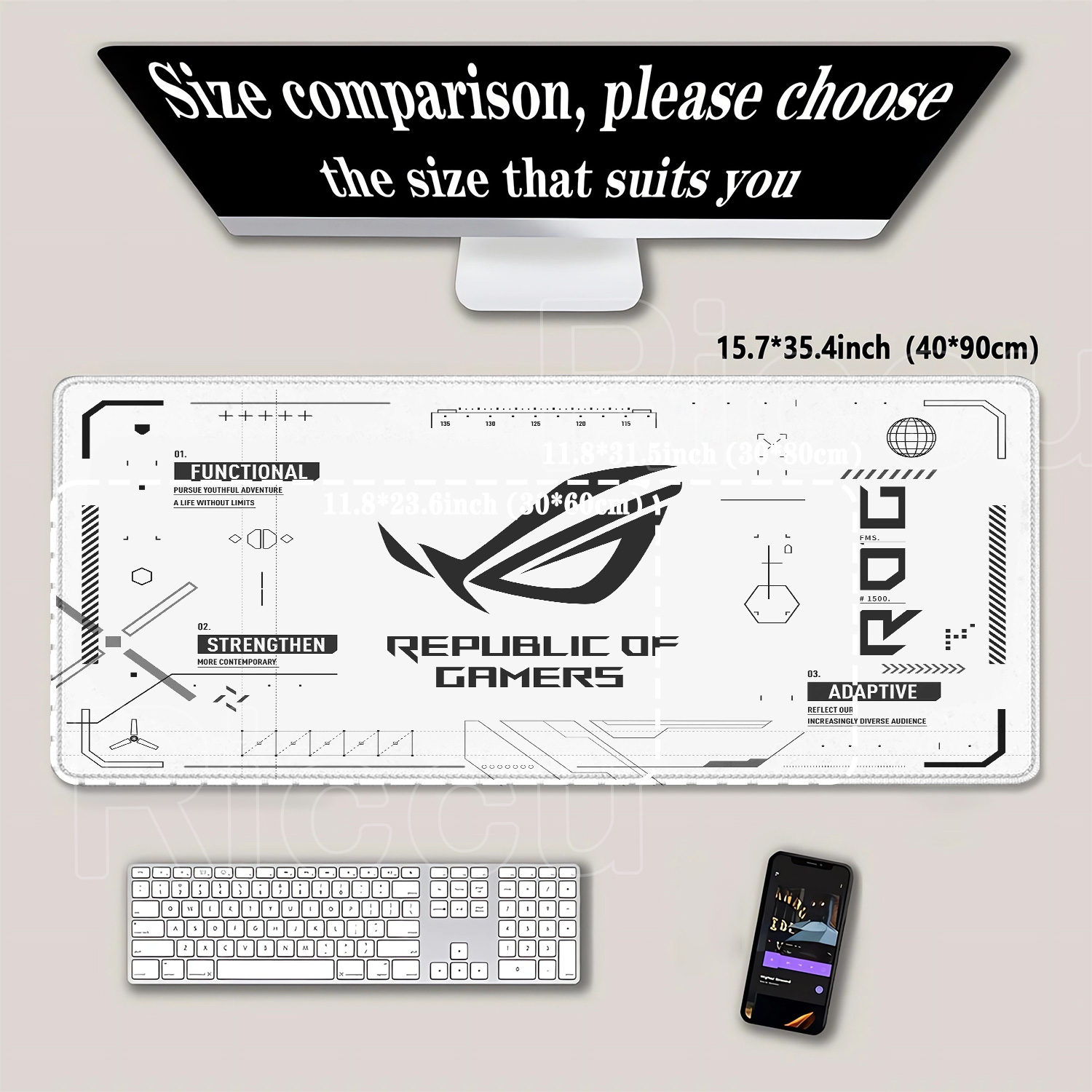 لوحة ماوس كبيرة للألعاب من R-R - مراجعة Gaming Keyboard Typewriter وسعره
