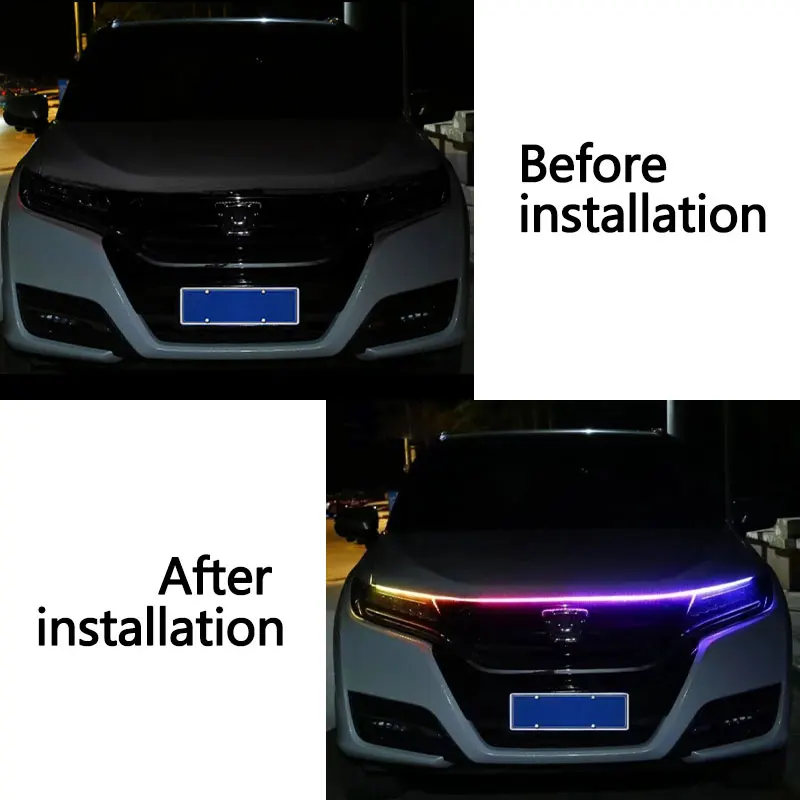 120/150/180 سنتيمتر غطاء السيا - مراجعة Rgb Underglow Strip وسعره