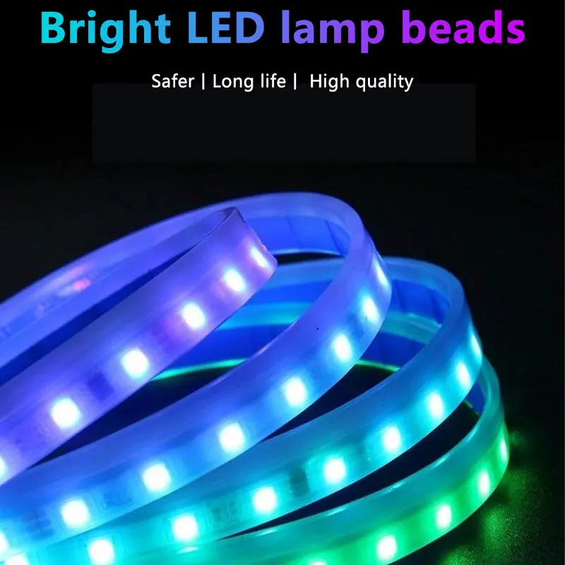 120/150/180 سنتيمتر غطاء السيا - مراجعة Rgb Underglow Strip وسعره
