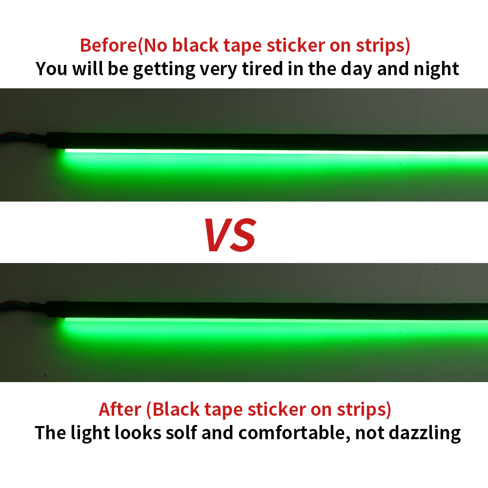 شريط لاصق لشرائط الأكريليك LED - مراجعة Rgb Underglow Strip وسعره