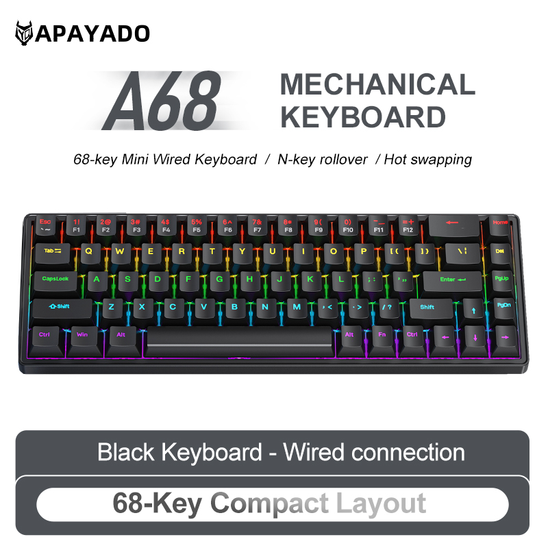 لوحة مفاتيح ميكانيكية سلكية AP - مراجعة Gaming Keyboard Mobile وسعره