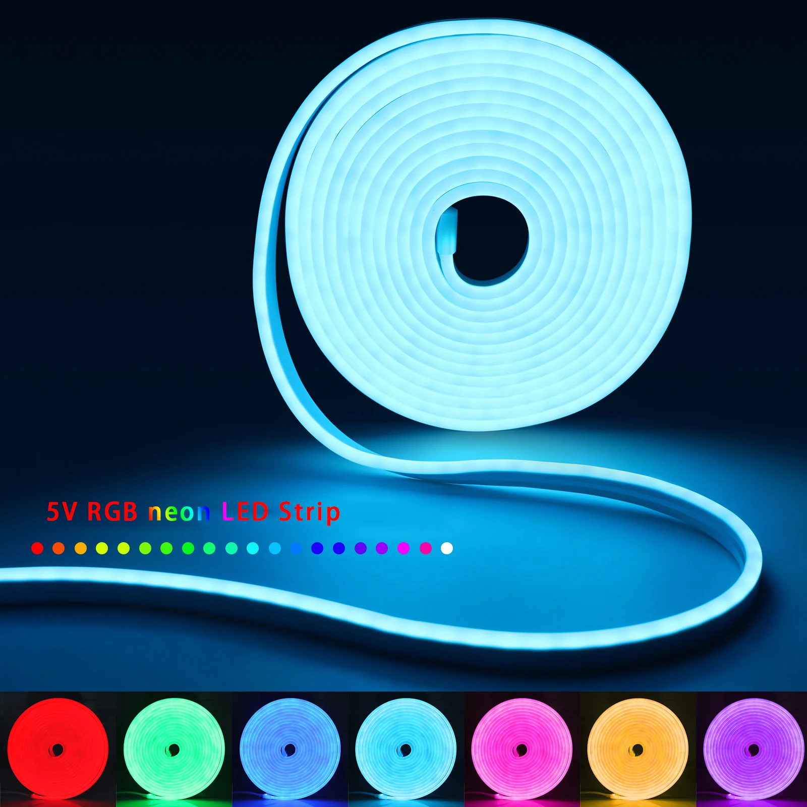 1-5 متر RGB LED شريط ضوء النيو - مراجعة Rgb Underglow Strip وسعره